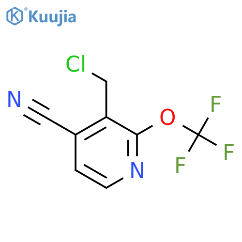 3-(Chloromethyl)-4-cyano-2-(trifluoromethoxy)pyridine structure