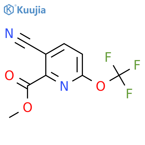Methyl 3-cyano-6-(trifluoromethoxy)pyridine-2-carboxylate structure