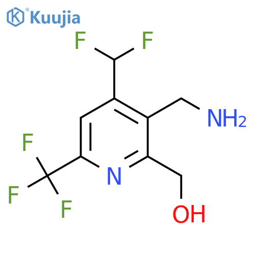 3-(Aminomethyl)-4-(difluoromethyl)-6-(trifluoromethyl)pyridine-2-methanol structure