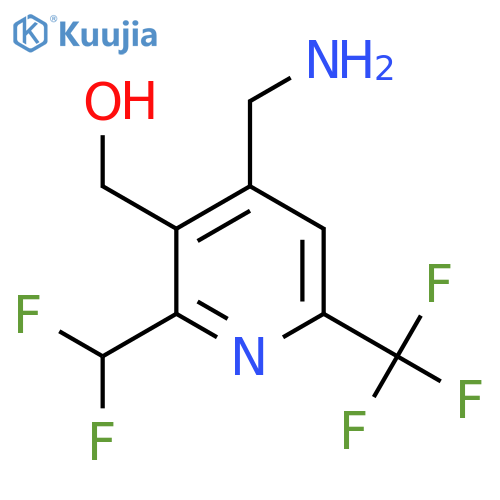 4-(Aminomethyl)-2-(difluoromethyl)-6-(trifluoromethyl)pyridine-3-methanol structure