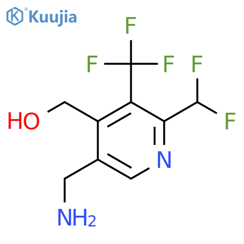 5-(Aminomethyl)-2-(difluoromethyl)-3-(trifluoromethyl)pyridine-4-methanol structure