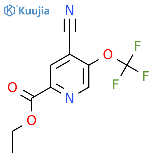 Ethyl 4-cyano-5-(trifluoromethoxy)pyridine-2-carboxylate structure