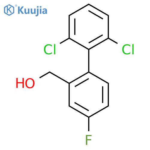 (2',6'-Dichloro-4-fluoro-biphenyl-2-yl)-methanol structure