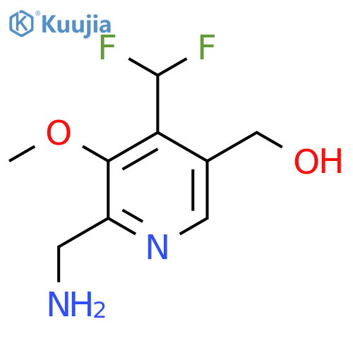 2-(Aminomethyl)-4-(difluoromethyl)-3-methoxypyridine-5-methanol structure