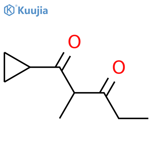 1-Cyclopropyl-2-methylpentane-1,3-dione structure
