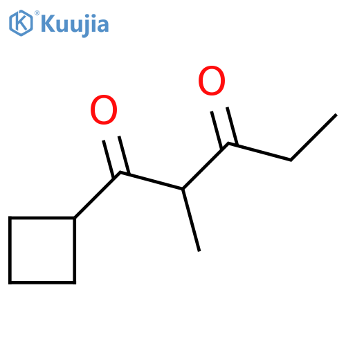 1-Cyclobutyl-2-methylpentane-1,3-dione structure