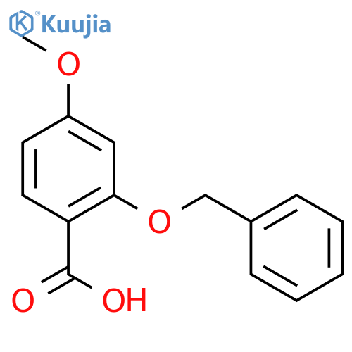 Benzoic acid, 4-methoxy-2-(phenylmethoxy)- structure