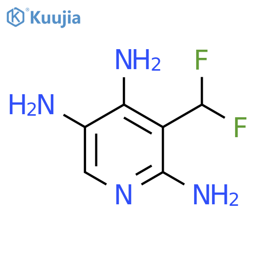 3-(Difluoromethyl)-2,4,5-triaminopyridine structure