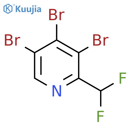 2-(Difluoromethyl)-3,4,5-tribromopyridine structure