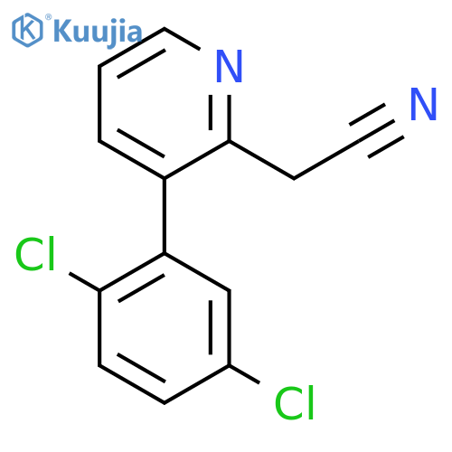 3-(2,5-Dichlorophenyl)pyridine-2-acetonitrile structure