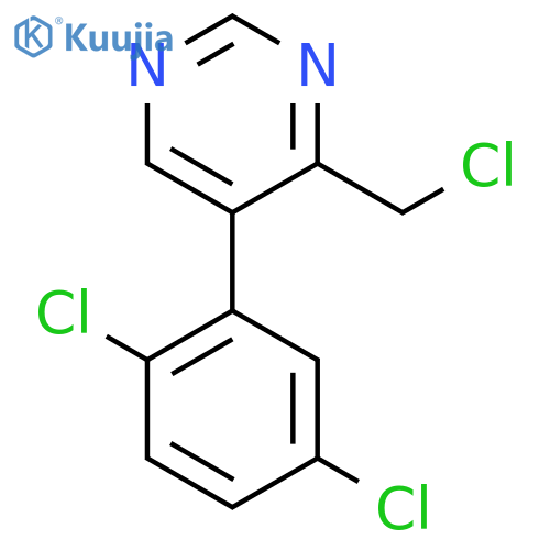 4-(Chloromethyl)-5-(2,5-dichlorophenyl)pyrimidine structure