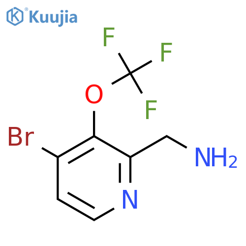 2-(Aminomethyl)-4-bromo-3-(trifluoromethoxy)pyridine structure