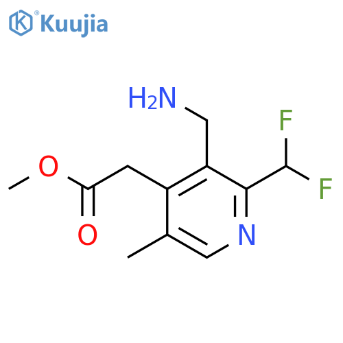 Methyl 3-(aminomethyl)-2-(difluoromethyl)-5-methylpyridine-4-acetate structure