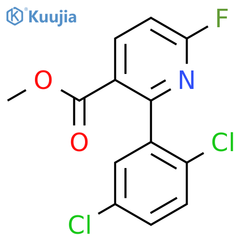 Methyl 2-(2,5-dichlorophenyl)-6-fluoronicotinate structure