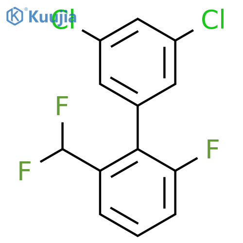 3,5-Dichloro-2'-difluoromethyl-6'-fluoro-biphenyl structure