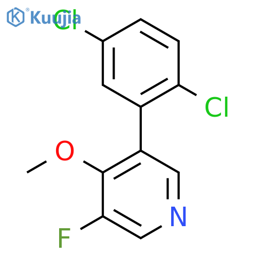 3-(2,5-Dichlorophenyl)-5-fluoro-4-methoxypyridine structure