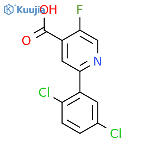 2-(2,5-Dichlorophenyl)-5-fluoroisonicotinic acid structure