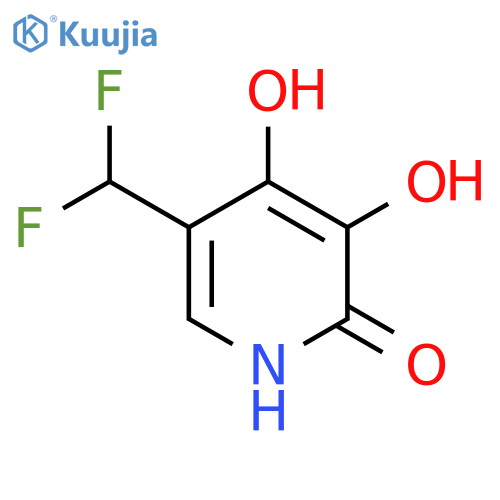 5-(Difluoromethyl)-2,3,4-trihydroxypyridine structure
