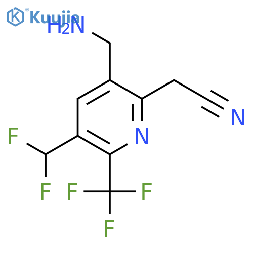3-(Aminomethyl)-5-(difluoromethyl)-6-(trifluoromethyl)pyridine-2-acetonitrile structure
