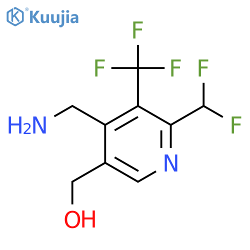 4-(Aminomethyl)-2-(difluoromethyl)-3-(trifluoromethyl)pyridine-5-methanol structure