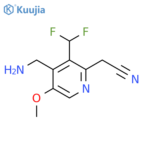 4-(Aminomethyl)-3-(difluoromethyl)-5-methoxypyridine-2-acetonitrile structure