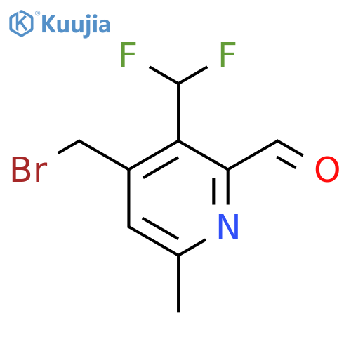 4-(Bromomethyl)-3-(difluoromethyl)-6-methylpyridine-2-carboxaldehyde structure
