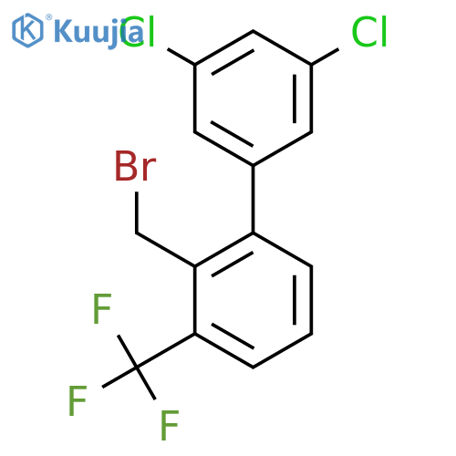 2'-Bromomethyl-3,5-dichloro-3'-trifluoromethyl-biphenyl structure