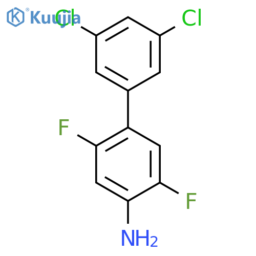 3',5'-Dichloro-2,5-difluoro-biphenyl-4-ylamine structure