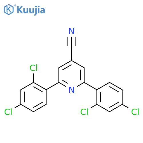 2,6-Bis(2,4-dichlorophenyl)isonicotinonitrile structure