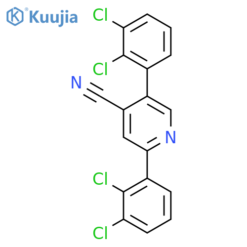 2,5-Bis(2,3-dichlorophenyl)isonicotinonitrile structure
