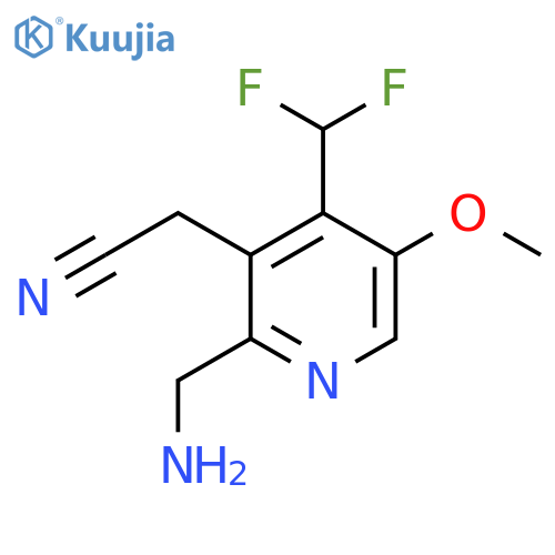 2-(Aminomethyl)-4-(difluoromethyl)-5-methoxypyridine-3-acetonitrile structure