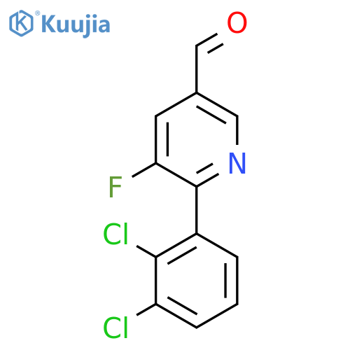 6-(2,3-Dichlorophenyl)-5-fluoronicotinaldehyde structure