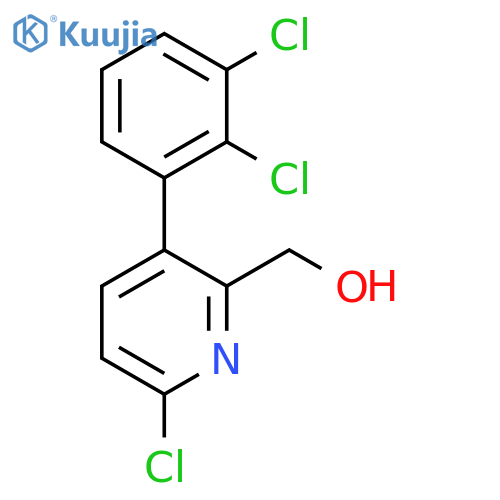 6-Chloro-3-(2,3-dichlorophenyl)pyridine-2-methanol structure