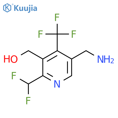 5-(Aminomethyl)-2-(difluoromethyl)-4-(trifluoromethyl)pyridine-3-methanol structure