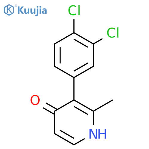 3-(3,4-Dichlorophenyl)-4-hydroxy-2-methylpyridine structure