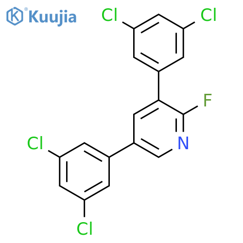 3,5-Bis(3,5-dichlorophenyl)-2-fluoropyridine structure