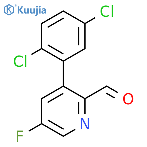 3-(2,5-Dichlorophenyl)-5-fluoropicolinaldehyde structure