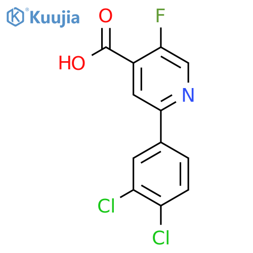 2-(3,4-Dichlorophenyl)-5-fluoroisonicotinic acid structure