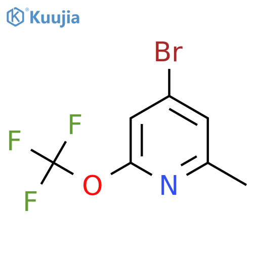 4-Bromo-2-methyl-6-(trifluoromethoxy)pyridine structure