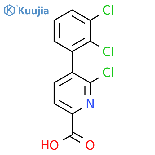 6-Chloro-5-(2,3-dichlorophenyl)picolinic acid structure