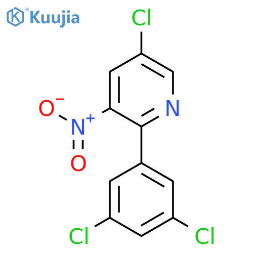5-Chloro-2-(3,5-dichlorophenyl)-3-nitropyridine structure