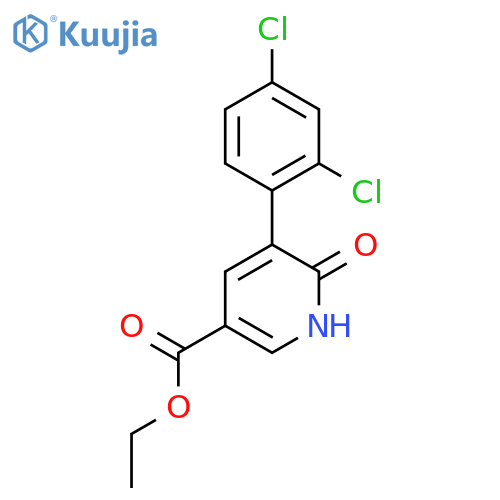 Ethyl 5-(2,4-dichlorophenyl)-6-hydroxynicotinate structure