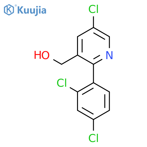 5-Chloro-2-(2,4-dichlorophenyl)pyridine-3-methanol structure