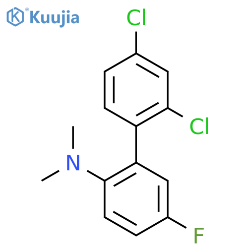 Dimethyl-(2',4'-dichloro-5-fluoro-biphenyl-2-yl)-amine structure
