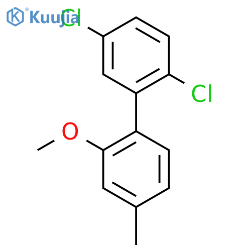 2,5-Dichloro-2'-methoxy-4'-methyl-biphenyl structure