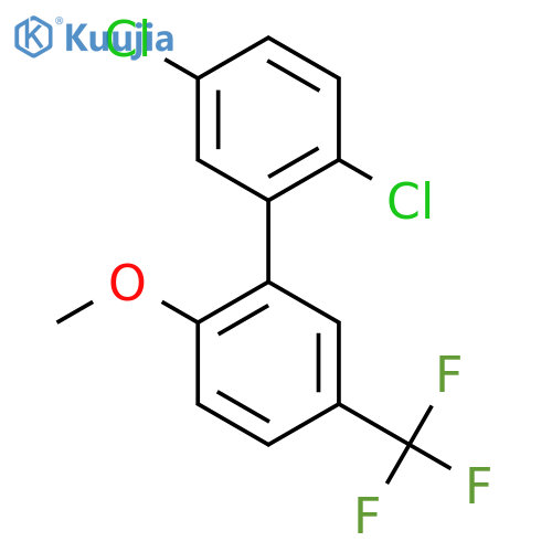 2,5-Dichloro-2'-methoxy-5'-trifluoromethyl-biphenyl structure