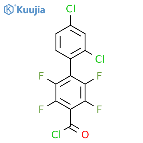 2',4'-Dichloro-2,3,5,6-tetrafluoro-biphenyl-4-carbonyl chloride structure