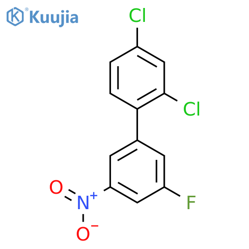 2,4-Dichloro-5'-fluoro-3'-nitro-biphenyl structure