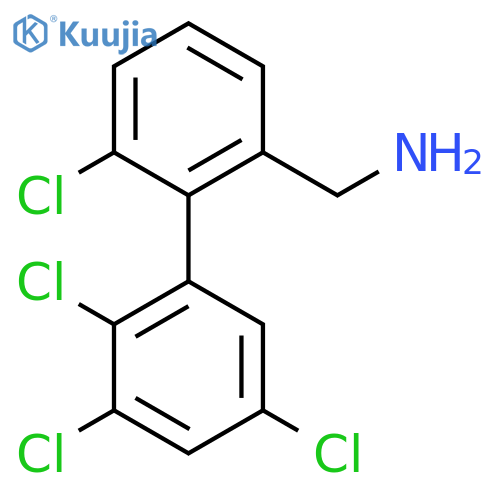 C-(6,2',3',5'-Tetrachlorobiphenyl-2-yl)-methylamine structure