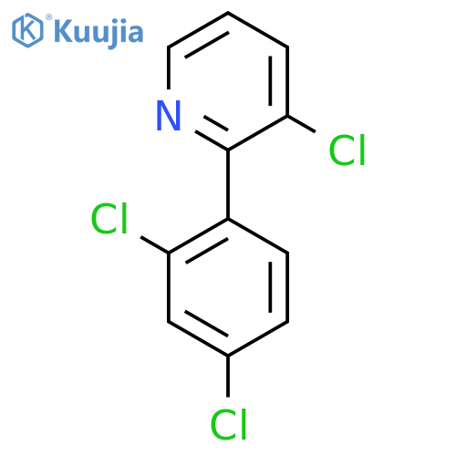 3-Chloro-2-(2,4-dichlorophenyl)pyridine structure